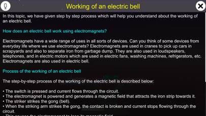 Screenshot #1 pour Working of an electric bell