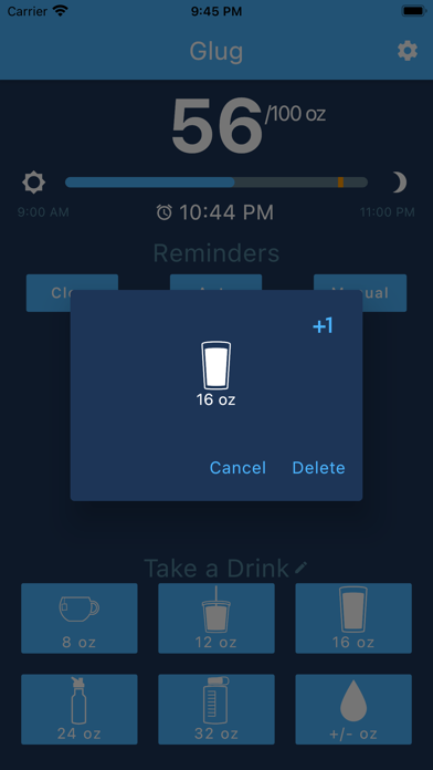 Glug: Drink Water Reminders Screenshot