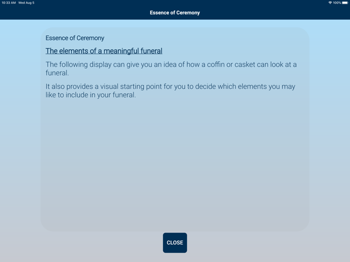 Ashton Coffin Display