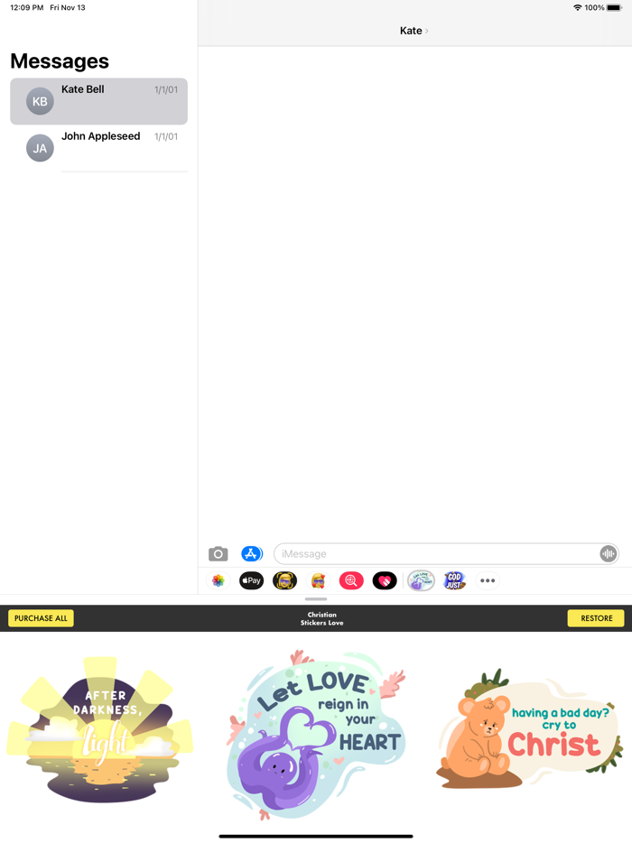 Christian Sticker - Love