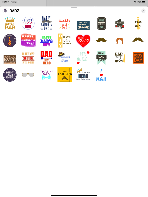 Screenshot #4 pour DADZ Father's Day Sticker Pack