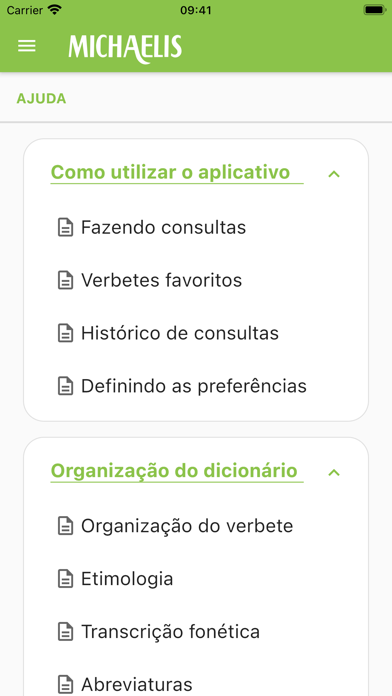 Dicionário Michaelis Português Screenshot