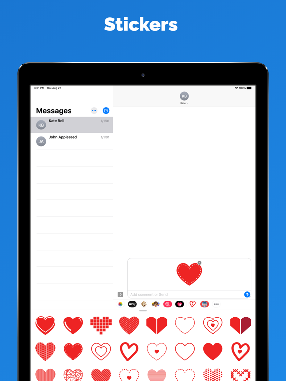 Screenshot #5 pour Autocollants coeur et emoji