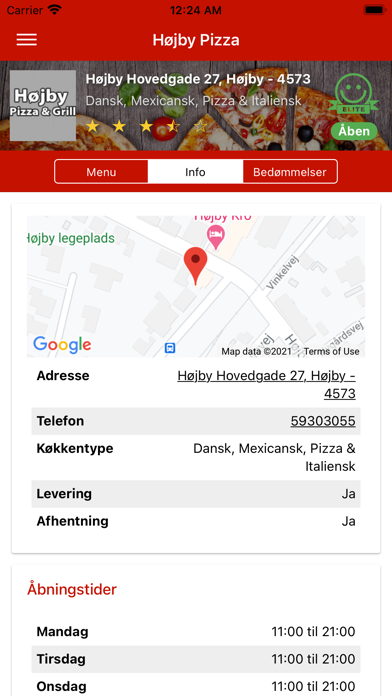Højby Pizza Screenshot