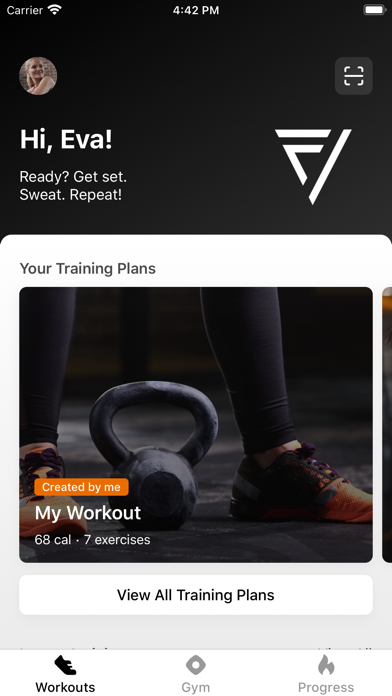 Verge Fitness Screenshot