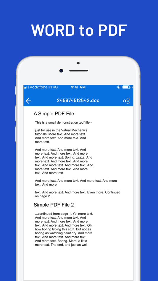 #4. Word To PDF Converter & Reader (iOS) 来自: Nitin Katrodiya