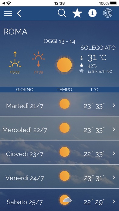 Icona Meteo Screenshot