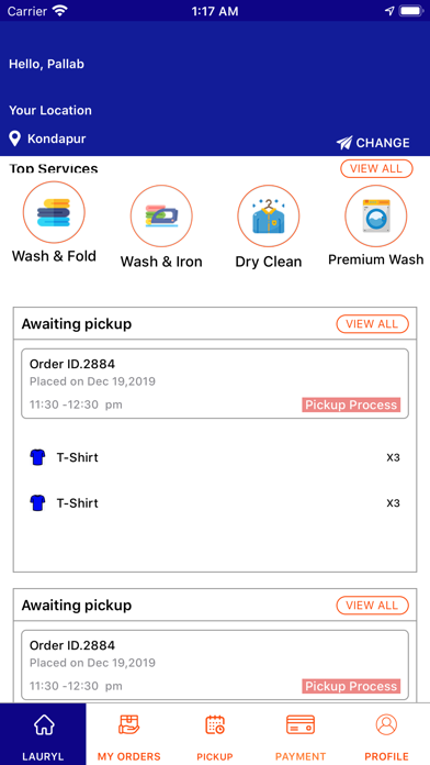 Lauryl - The Laundry App Screenshot