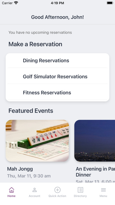 The Country Club of Rochester Screenshot