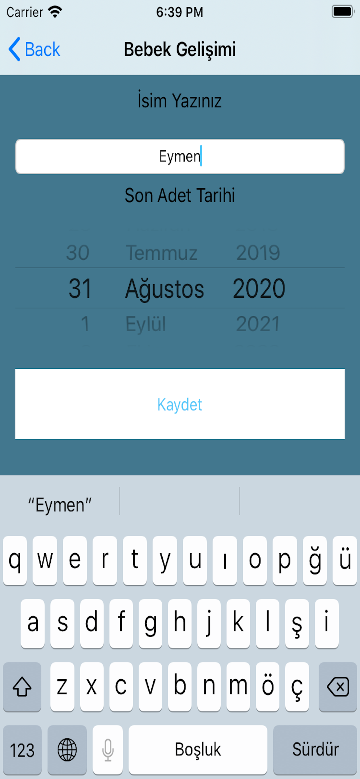 Bebek Gelişimi Hafta Hafta