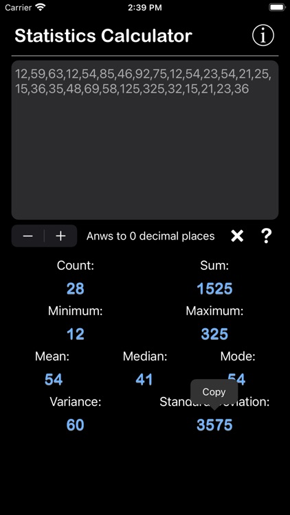 Statistics Calculator Plus screenshot-3