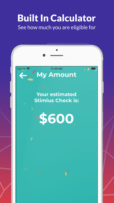 Stimulus Check App Screenshot