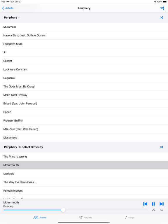 Screenshot #4 pour Bland Music Player