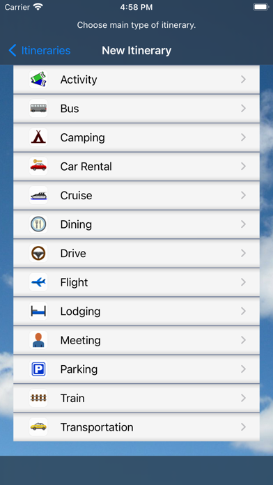 Trip Boss Itinerary manager Screenshot