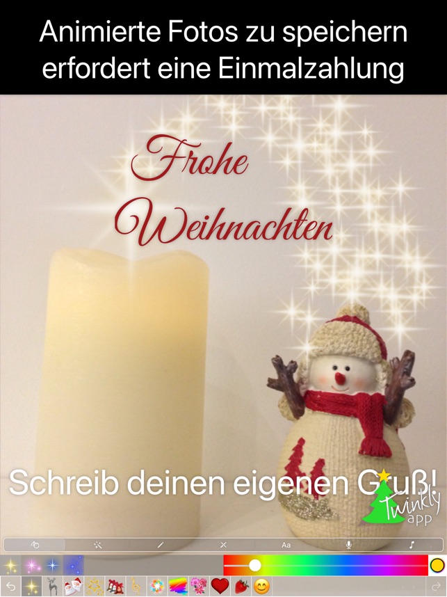 Weihnachtskarte Im App Store