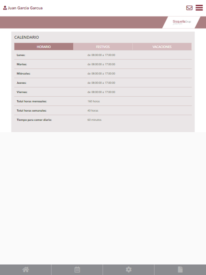 Control Horario Sisquella