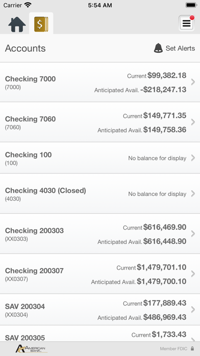 American Bank Mobile Business Screenshot
