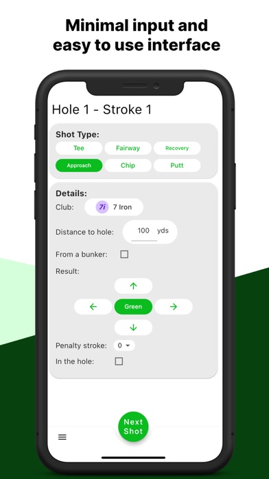 Golfing Analytics Screenshot