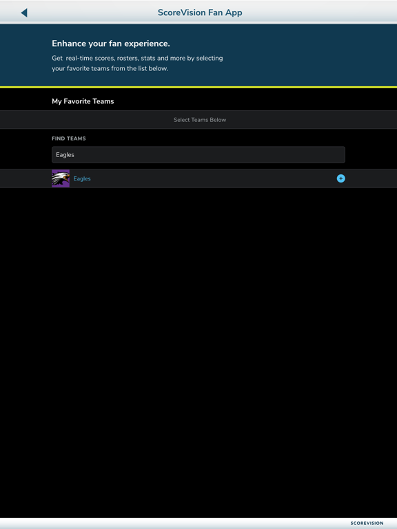 Screenshot #6 pour ScoreVision Fan App