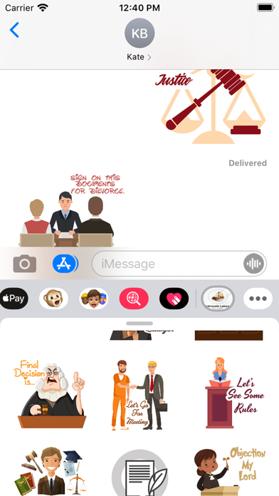 Advocate Lawyer Stickers Screenshot
