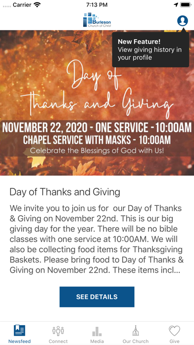 Burleson Church of Christ Screenshot