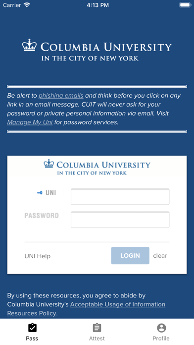 Columbia Global Centers Screenshot