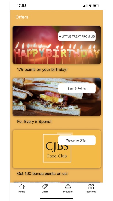 CJBS - Food Club Screenshot