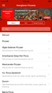 mangleren pizzeria app iphone screenshot 1