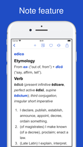 Dictionary of Latin Language screenshot