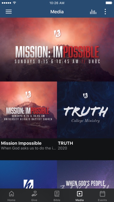 University Heights Church Screenshot