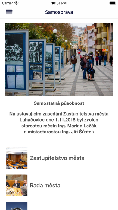 Město Luhačovice Screenshot