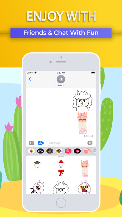 Llama Stickers Emojis Screenshot
