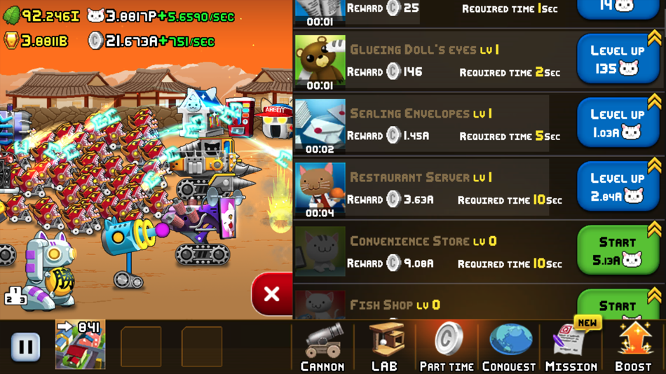 #4. Idle Cat Cannon (iOS) 由: Mediawork