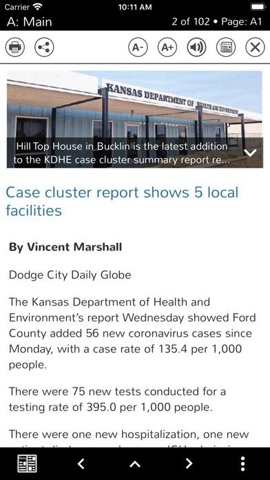 Dodge City Daily Globe Screenshot