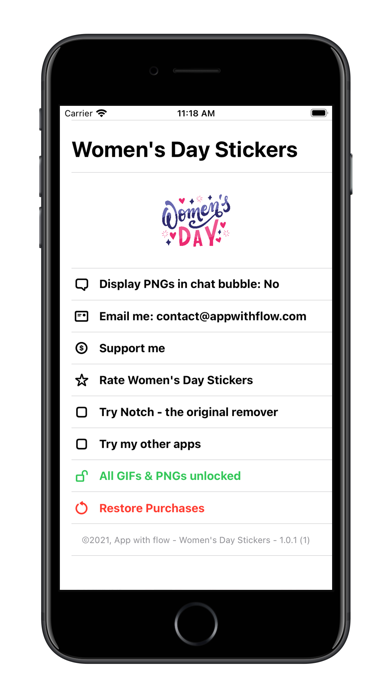 Screenshot #1 pour Women's Day - GIFs & Stickers