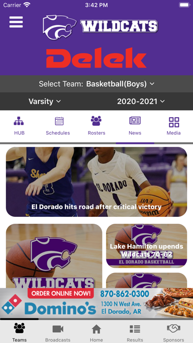 El Dorado Wildcats Athletics Screenshot