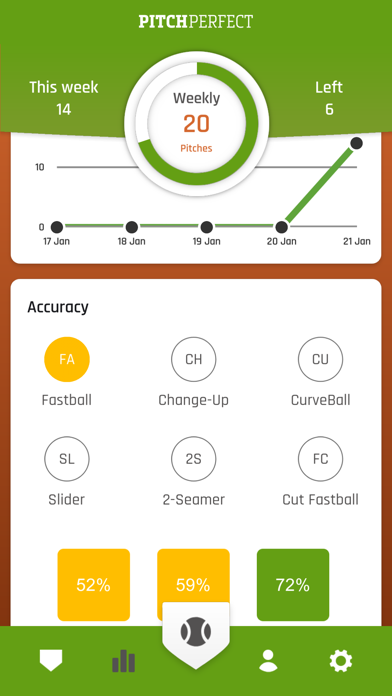 PitchPerfect Baseball Screenshot
