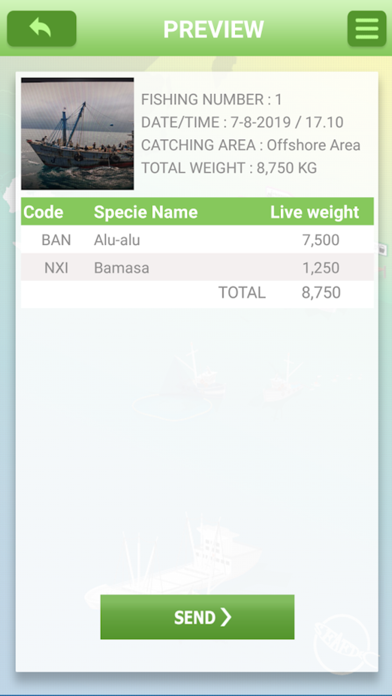 eACDS-Catch Report Hybrid Screenshot