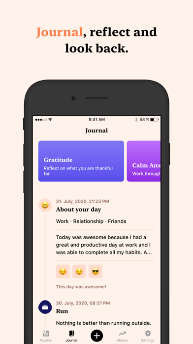 Tangerine: Self-care & Goals