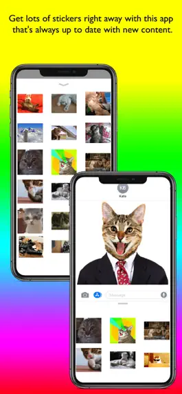 Game screenshot Animated Cat Stickers Pro hack
