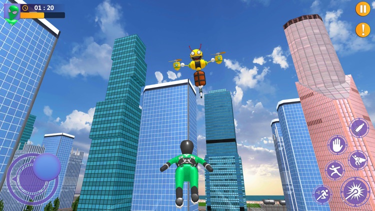 Stickman Fight: Rope Hero Game