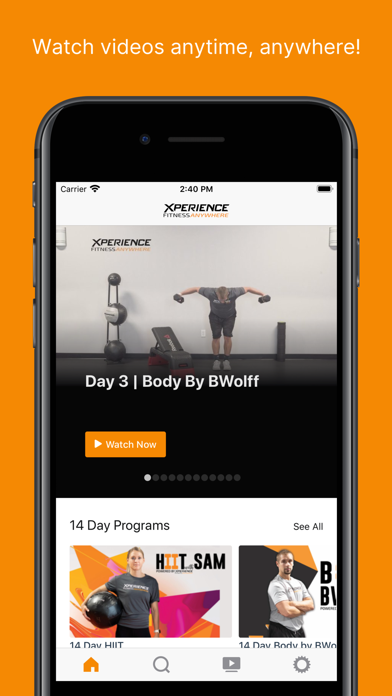 Xperience Fitness Anywhere Screenshot