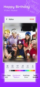 Easy Birthday Video Maker Song screenshot #3 for iPhone
