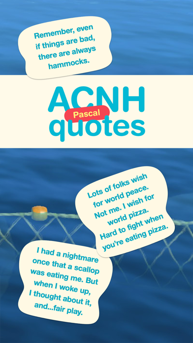 ACNH Pascal Quotes Screenshot