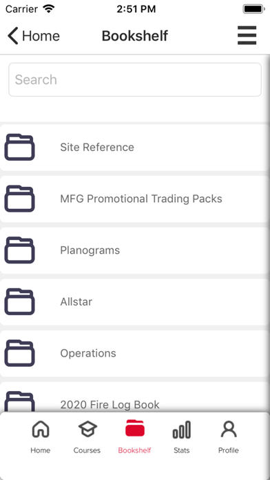 MFG Mobile Console Screenshot