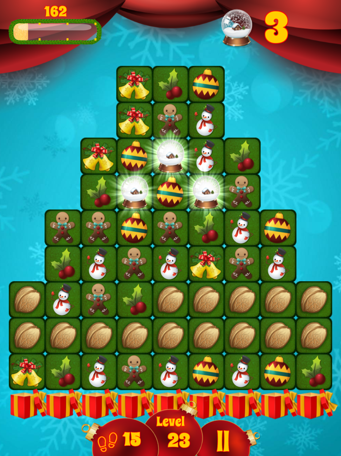Christmas Match-Three Puzzle