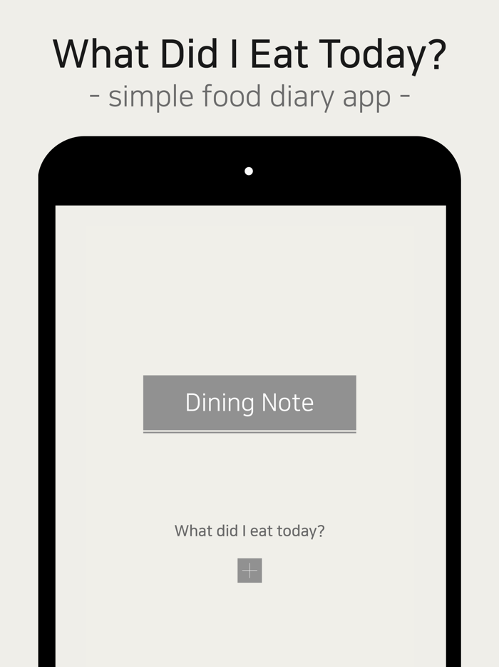 Dining Note Simple Diet Diary