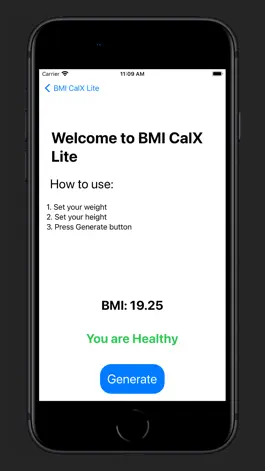 Game screenshot BMI CalX Lite apk