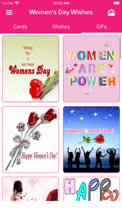Screenshot #2 pour Women's Day Wishes & Cards