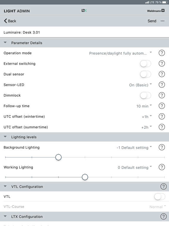 Screenshot #6 pour Waldmann LIGHT ADMIN